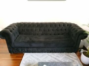 Elegancka kanapa Chesterfield z funkcją spania 