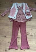 Zestaw kamizelka bluzka spodnie gumka do włosów