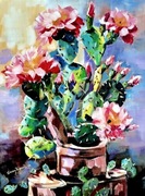 " Zielony samotnik"- obraz na płótnie