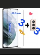 Samsung Galaxy S21 FE 5G 3 sztuki szkło ochronne hartowane i 3 na aparat 