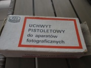 UCHWYT PISTOLETOWY DO APARATÓW FOTOGRAFICZNYCH PZO NOWY 1976