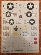 Kalkomania Republic P-47M Thunderbolt 1/48 