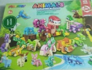 MOONTOY ANIMALS BUILDING BLOCKS 24 ELEMENTÓW 3 W1
