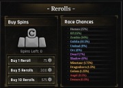 The Forge [BETA] Race Rerolls x10