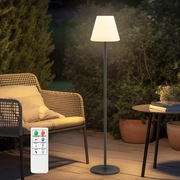 MALUX Solarna lampa stojąca zewnętrzna RGB + pilot wodoodporna 146CM