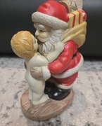 Ozdoba świąteczna Figurka Kolekcjonerska Mikołaj i Aniołek