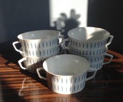 Zestaw 5 bulionówek Fürstenberg | Victoria Domus | vintage lata 60.