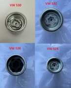 Adapter klucz VW 530 532 538 524 złodziejka śruba zabezpieczająca VAG