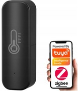 Termometr Higrometr czujnik temperatury ZigBee TUYA Smart CZARNY