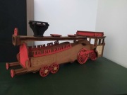 Drewniany pociąg na alkohol PKP picie kaca powoduje prezent dla kolejarza