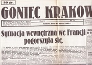 GONIEC KRAKOWSKI /1940_03_27, r. 2, nr 71 i 1940_04_23, r. 2, nr 84