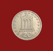 Moneta 20 drachm 1980, Grecja
