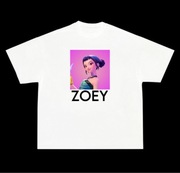 Koszulka T-Shirt Kpop Demon Hunters Zoey oversize rozmiar S