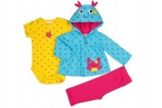 Komplet niemowlęcy CARTER'S bluza spodnie body 3m 10516