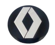 Naklejka Znaczek RENAULT czarny Emblemat Kluczyk Pilot logo 14mm zaślepka