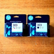 Nowe oryginalne tusze nr 303 do drukarki hp zestaw czarny + kolor 
