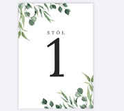 Numery stołów, Lista/księga gości, Menu PERSONALIZOWANE WERSJE DO DRUKU