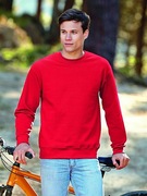 Bluza set-in czerwona FRUIT of the LOOM Warszawa