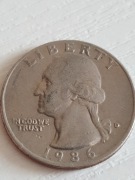  moneta quarter dollar 1986r
