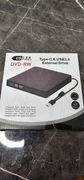 Zewnętrzny napęd DVD USB 3.0 + USB-C DVD-RW do laptopa i PC Windows Mac
