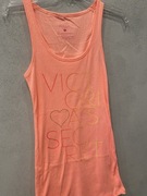 Victoria’s Secret Koszulka Top Cotton Lingerie z USA Pomarańczowa S Nowa