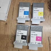 Zestaw ORYGINALNE Tusze Tusz Canon PFI-107 BK ploter Canon  IPF