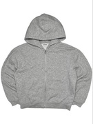 Szara bluza z kapturem rozpinana Weekday XS retro vintage boxy 90s 00s 80s