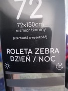 Roleta Zebra Dzień i noc Szara 72cmx50cm