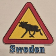 Magnes na lodówkę gumowy SWEDEN Szwecja (2K).