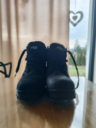 Skórzane trapery damskie FILA