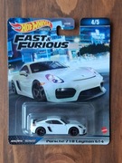 Hot Wheels Premium Fast & Furious Porsche 718 Cayman GT4