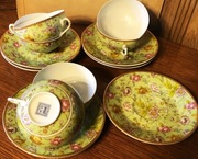 Komplet filiżanek do herbaty Chiny sygnowane 6 sztuk