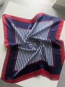 Chusta morska w paski granatowe apaszka chusta gawroszka chustka na głowę 