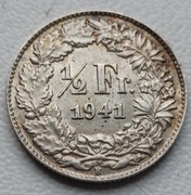 1/2 Frank 1941 Szwajcaria Berno