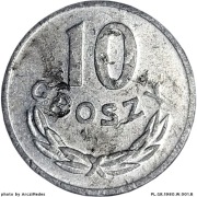 10 groszy 1980, Polska