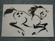 Naklejka na samochód - koń 6- nowa