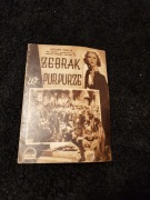stara ulotka filmowa kinowa żebrak w purpurze lata 40 nr 21