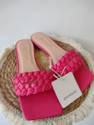 Damskie eleganckie klapki Promod r.36 różowy 