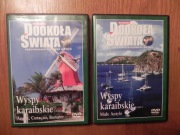 2 Filmy DVD WYSPY KARAIBSKIE ANTYLE,ARUBA,CURACAO,BONAIRE, Dookoła Świata