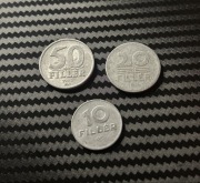 Zestaw - 3x stara moneta Węgry - filler węgierski - 1982/1953/1984