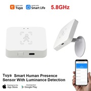 Czujnik obecności ruchu mikrofalowy 5,8GHz ścienny WIFI TUYA SmartLife
