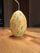 Swieca Wielkanocne jajko. Sojowa. Ręczna robota