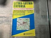 Litwa,Łotwa i Estonia - mapa……….