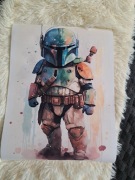 Nowy plakat na płótnie 30x40cm z filmu Gwiezdne Wojny Star Wars 