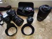 Duży zestaw fotograficzny canon EOS 50D plus obiektywy 