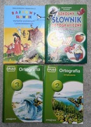 Słowniki szkolne ortograficzny, wyrazów podobnych+ćwiczenia