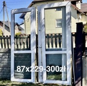 Okna PCV 87x229 dwuszybowe