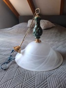 Szklany żyrandol lampa sufitowa 