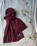Bordo Cashmere komplet czapka i szal 50% kaszmir 50% wełna kaszmiro