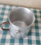 Stary garnek na mleko aluminiowy PRL